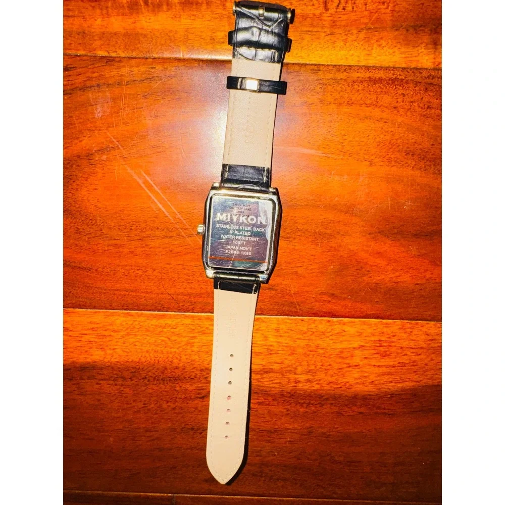 Miykon Rectangular Dress Watch Mens OS Black Good Roman Numeral‎ F2B66-1K80